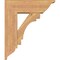 Ekena Millwork Merced Traditional Smooth Bracket w/ Offset Brace, Western Red Cedar, 7 1/2"W x 22"D x 26"H BKT0806X22X26MRC01SWR - alternate 4